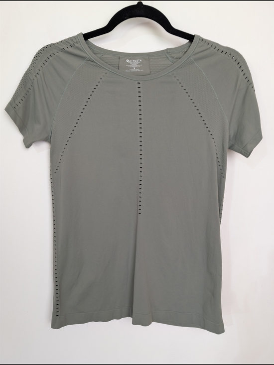 Athleta Tops - Athleta Foothill Seamless Tee Women's Short Sleeve Performance Workout Top Green